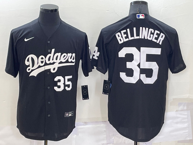 Men's Los Angeles Dodgers #35 Cody Bellinger Black Cool Base Stitched Jersey Men's Los Angeles Dodgers #35 Cody Bellinger Black Cool Base Stitched Jersey